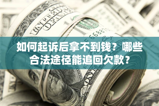 武汉如何起诉后拿不到钱？哪些合法途径能追回欠款？