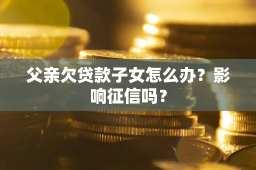 武汉父亲欠贷款子女怎么办？影响征信吗？