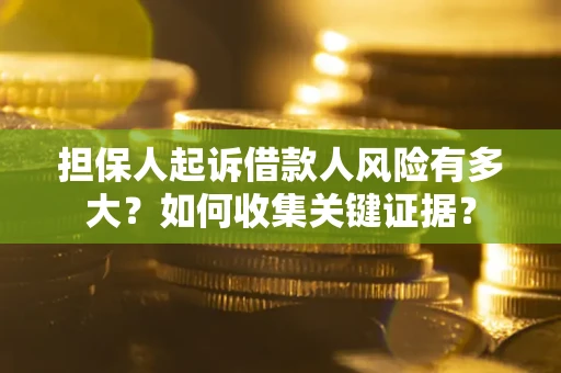 武汉担保人起诉借款人风险有多大？如何收集关键证据？
