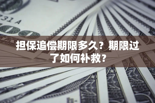武汉担保追偿期限多久？期限过了如何补救？