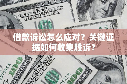 武汉借款诉讼怎么应对？关键证据如何收集胜诉？