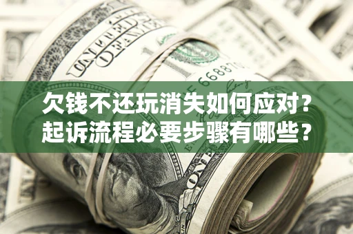 武汉欠钱不还玩消失如何应对？起诉流程必要步骤有哪些？